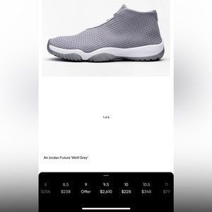 Air Jordan future wolf gray